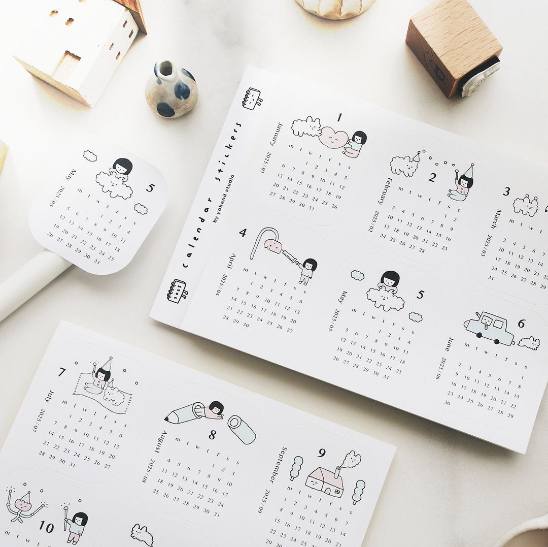 Yohand Studio Calendar Stickers