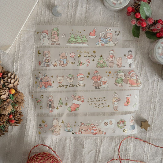 Sho Little Happiness Beary Christmas PET Tape